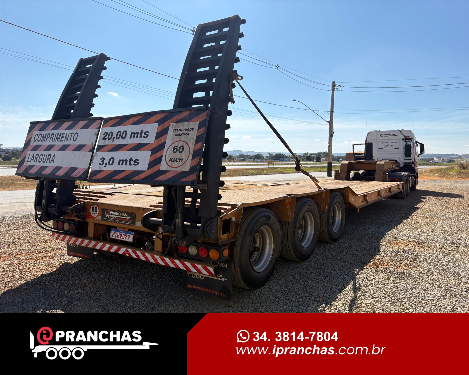 Prancha Carrega Tudo Semi Rebaixado 03 Eixos Randon 2002 - 10,80MTS